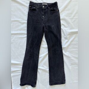 Women's Black High-Rise Bootcut Jeans Size: W27 L33